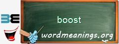 WordMeaning blackboard for boost